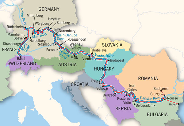 Grand European Explorer Map